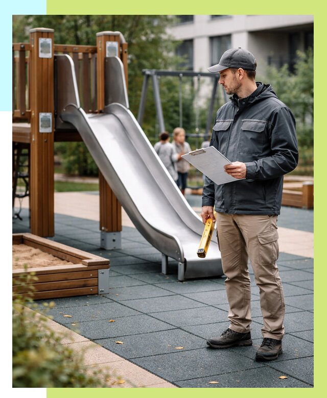 Сертификация детских площадок в Железногорске от 25843 р. | Алешин-Жлр