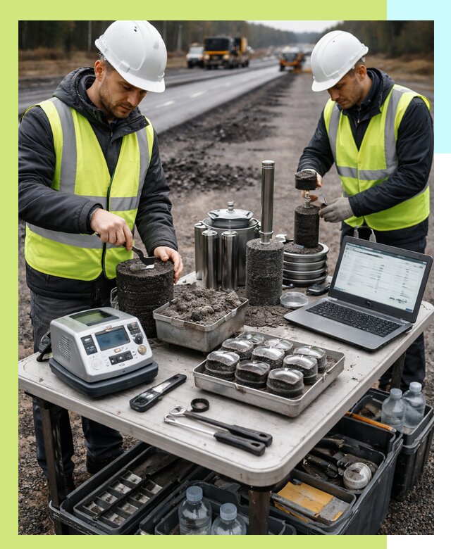 Сертификация асфальта: испытания и подтверждение в Железногорске