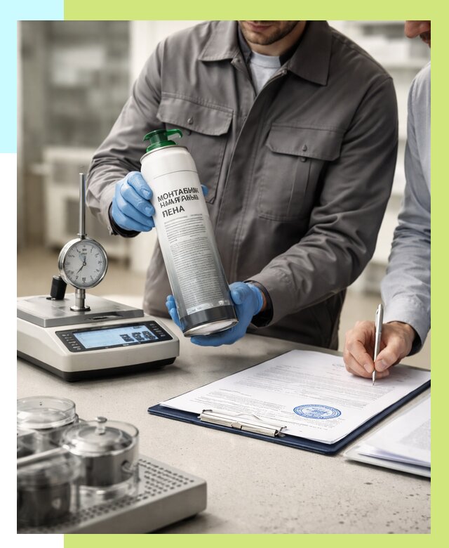 Сертификация монтажной пены в Железногорске от 15506 р. | Алешин-Жлр