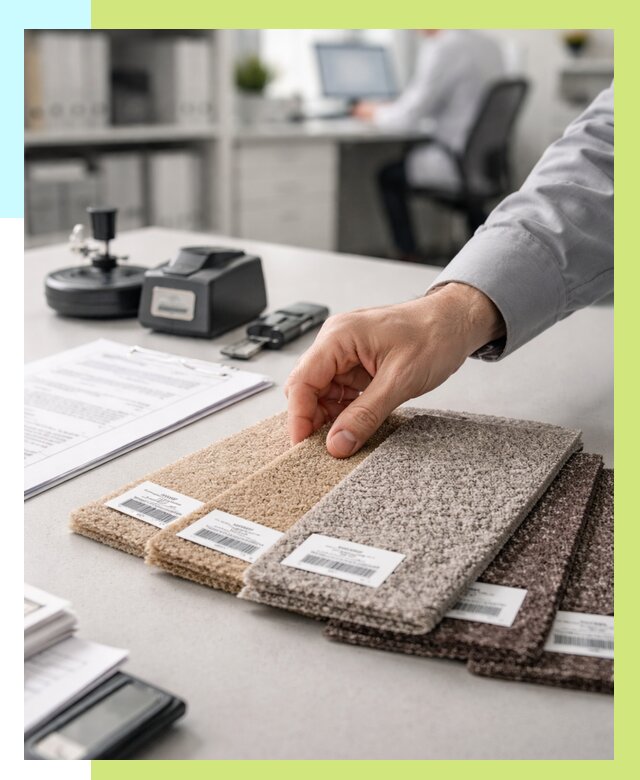 Сертификация ковролина в Железногорске от 15506 р., Алешин-Жлр