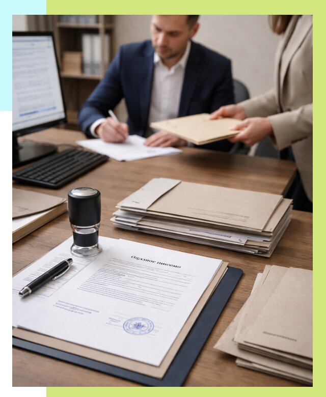 Отказное письмо для таможни в Железногорске от 3101 р, Алешин-Жлр