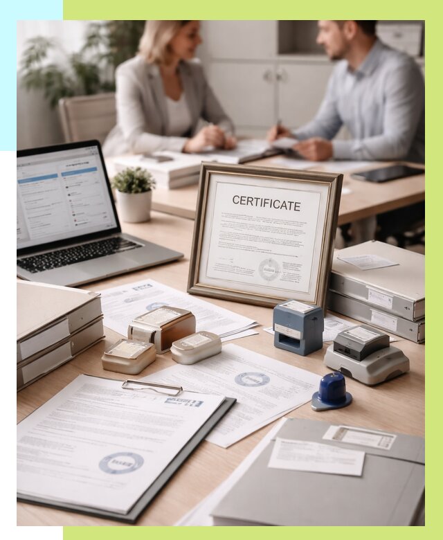 Сертификация компании в Железногорске от 46517 р. | Алешин-Жлр — заказ